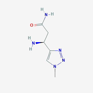 (3S)-3-Amino-3-(1-methyl-1H-1,2,3-triazol-4-yl)propanamide