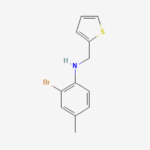 2-bromo-4-methyl-N-(thiophen-2-ylmethyl)aniline