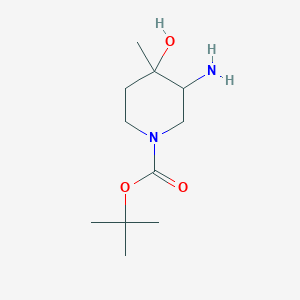 Tert-butyl 3-amino-4-hydroxy-4-methylpiperidine-1-carboxylate