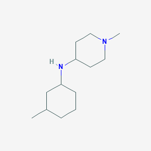 molecular formula C13H26N2 B13276723 1-methyl-N-(3-methylcyclohexyl)piperidin-4-amine 