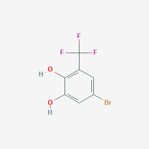 5-Bromo-3-(trifluoromethyl)benzene-1,2-diol