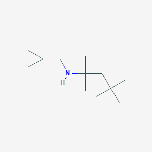 molecular formula C12H25N B13276787 (Cyclopropylmethyl)(2,4,4-trimethylpentan-2-yl)amine 