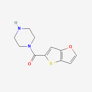 1-{Thieno[3,2-b]furan-5-carbonyl}piperazine