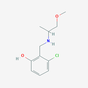 3-Chloro-2-{[(1-methoxypropan-2-yl)amino]methyl}phenol