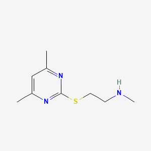 (2-[(4,6-Dimethylpyrimidin-2-YL)sulfanyl]ethyl)(methyl)amine