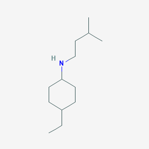 4-ethyl-N-(3-methylbutyl)cyclohexan-1-amine