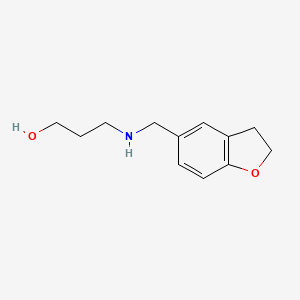 3-(((2,3-Dihydrobenzofuran-5-yl)methyl)amino)propan-1-ol