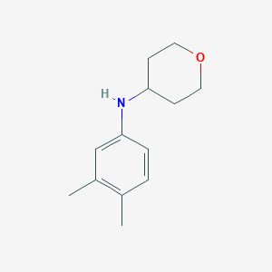 N-(3,4-dimethylphenyl)oxan-4-amine