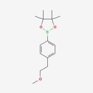 2-[4-(2-Methoxyethyl)phenyl]-4,4,5,5-tetramethyl-1,3,2-dioxaborolane