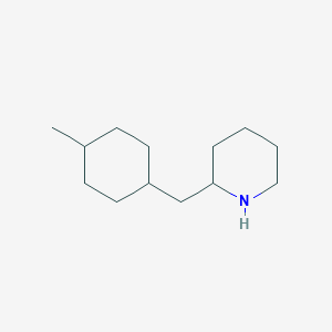 molecular formula C13H25N B13276957 2-[(4-Methylcyclohexyl)methyl]piperidine 