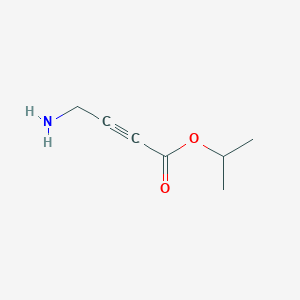 molecular formula C7H11NO2 B13277008 Propan-2-yl 4-aminobut-2-ynoate 