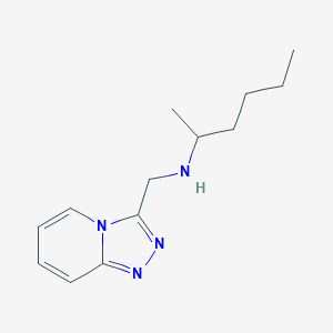 molecular formula C13H20N4 B13277018 (Hexan-2-yl)({[1,2,4]triazolo[4,3-a]pyridin-3-ylmethyl})amine 