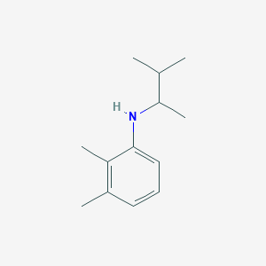 molecular formula C13H21N B13277020 2,3-dimethyl-N-(3-methylbutan-2-yl)aniline 