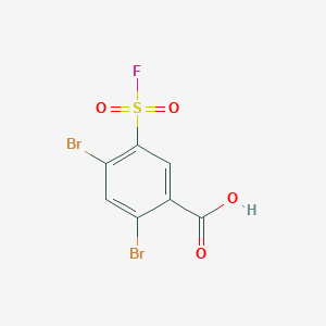 2,4-Dibromo-5-(fluorosulfonyl)benzoic acid