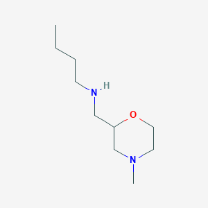 molecular formula C10H22N2O B13277058 Butyl[(4-methylmorpholin-2-yl)methyl]amine 