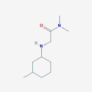 molecular formula C11H22N2O B13277063 N,N-dimethyl-2-[(3-methylcyclohexyl)amino]acetamide 