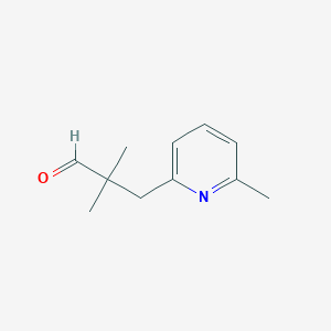 2,2-Dimethyl-3-(6-methylpyridin-2-yl)propanal