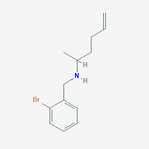 [(2-Bromophenyl)methyl](hex-5-en-2-yl)amine