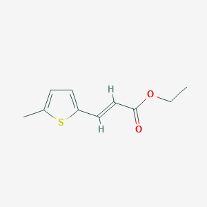 molecular formula C10H12O2S B13277110 Ethyl (2E)-3-(5-methylthiophen-2-yl)prop-2-enoate 