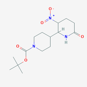 tert-Butyl 4-(3-nitro-6-oxopiperidin-2-yl)piperidine-1-carboxylate