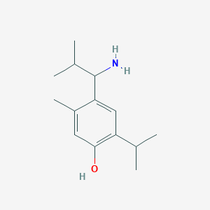 4-(1-Amino-2-methylpropyl)-5-methyl-2-(propan-2-yl)phenol