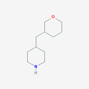 molecular formula C11H21NO B13277149 4-(Oxan-3-ylmethyl)piperidine 