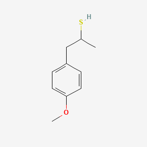 molecular formula C10H14OS B13277157 1-(4-Methoxyphenyl)propane-2-thiol 