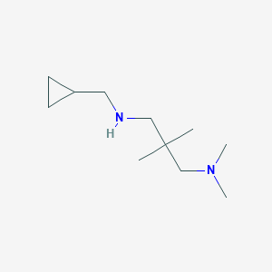 molecular formula C11H24N2 B13277175 (Cyclopropylmethyl)[3-(dimethylamino)-2,2-dimethylpropyl]amine 