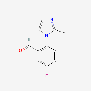 5-Fluoro-2-(2-methyl-1H-imidazol-1-YL)benzaldehyde