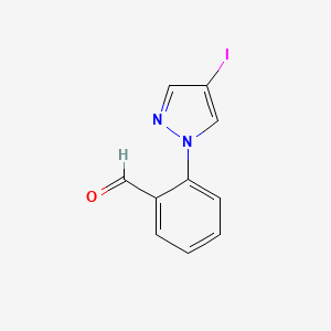 2-(4-Iodo-1H-pyrazol-1-yl)benzaldehyde