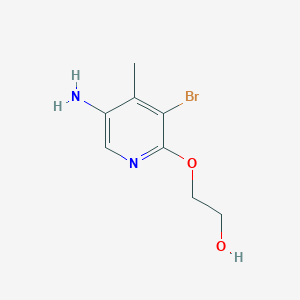 2-[(5-Amino-3-bromo-4-methylpyridin-2-yl)oxy]ethan-1-ol