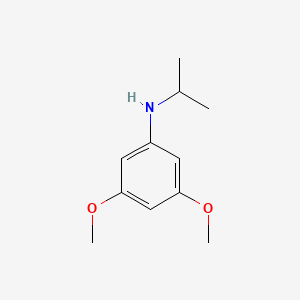 molecular formula C11H17NO2 B13277217 N-isopropyl-3,5-dimethoxyaniline CAS No. 108103-33-9