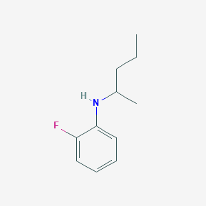 molecular formula C11H16FN B13277259 2-fluoro-N-(pentan-2-yl)aniline 