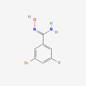 3-Bromo-5-fluoro-N'-hydroxybenzene-1-carboximidamide