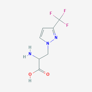 2-Amino-3-(3-(trifluoromethyl)-1h-pyrazol-1-yl)propanoic acid