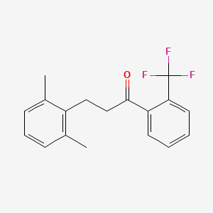 3-(2,6-Dimethylphenyl)-2'-trifluoromethylpropiophenone