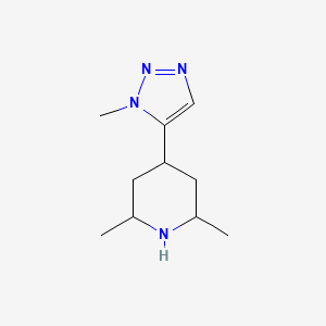 2,6-Dimethyl-4-(1-methyl-1H-1,2,3-triazol-5-yl)piperidine