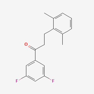 3',5'-Difluoro-3-(2,6-dimethylphenyl)propiophenone
