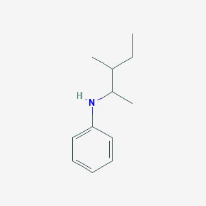 molecular formula C12H19N B13277391 N-(3-methylpentan-2-yl)aniline 