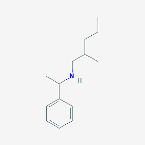 molecular formula C14H23N B13277395 (2-Methylpentyl)(1-phenylethyl)amine 