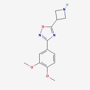 5-(Azetidin-3-yl)-3-(3,4-dimethoxyphenyl)-1,2,4-oxadiazole