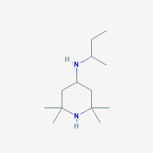 molecular formula C13H28N2 B13277442 N-(Butan-2-yl)-2,2,6,6-tetramethylpiperidin-4-amine 