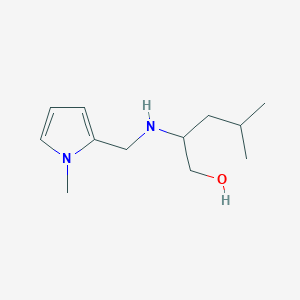 4-Methyl-2-{[(1-methyl-1H-pyrrol-2-yl)methyl]amino}pentan-1-ol