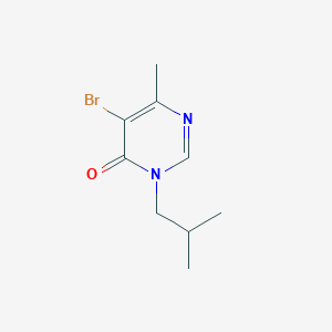 5-Bromo-6-methyl-3-(2-methylpropyl)-3,4-dihydropyrimidin-4-one