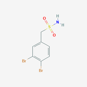 molecular formula C7H7Br2NO2S B13277566 (3,4-Dibromophenyl)methanesulfonamide 