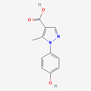 1-(4-Hydroxyphenyl)-5-methyl-1H-pyrazole-4-carboxylic acid