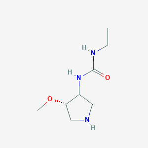 3-ethyl-1-[(4S)-4-methoxypyrrolidin-3-yl]urea