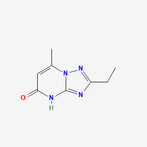 molecular formula C8H10N4O B13277612 2-Ethyl-7-methyl-4H,5H-[1,2,4]triazolo[1,5-a]pyrimidin-5-one 