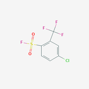 4-Chloro-2-(trifluoromethyl)benzene-1-sulfonyl fluoride