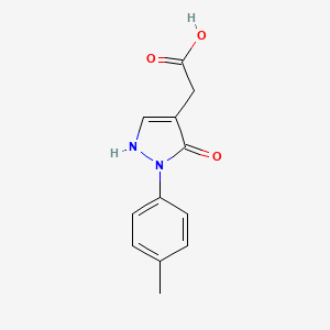 2-[2-(4-Methylphenyl)-3-oxo-2,3-dihydro-1H-pyrazol-4-yl]acetic acid